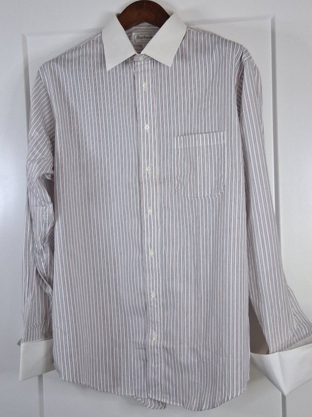 Vintage 90s Burberrys of London Shirt 17-35 Deadstock French Cuff Winchester USA